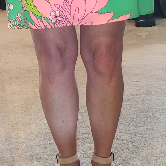 SUMMER BRIGHT JULIE BROWN SHIFT DRESS - Picture 7 of 13